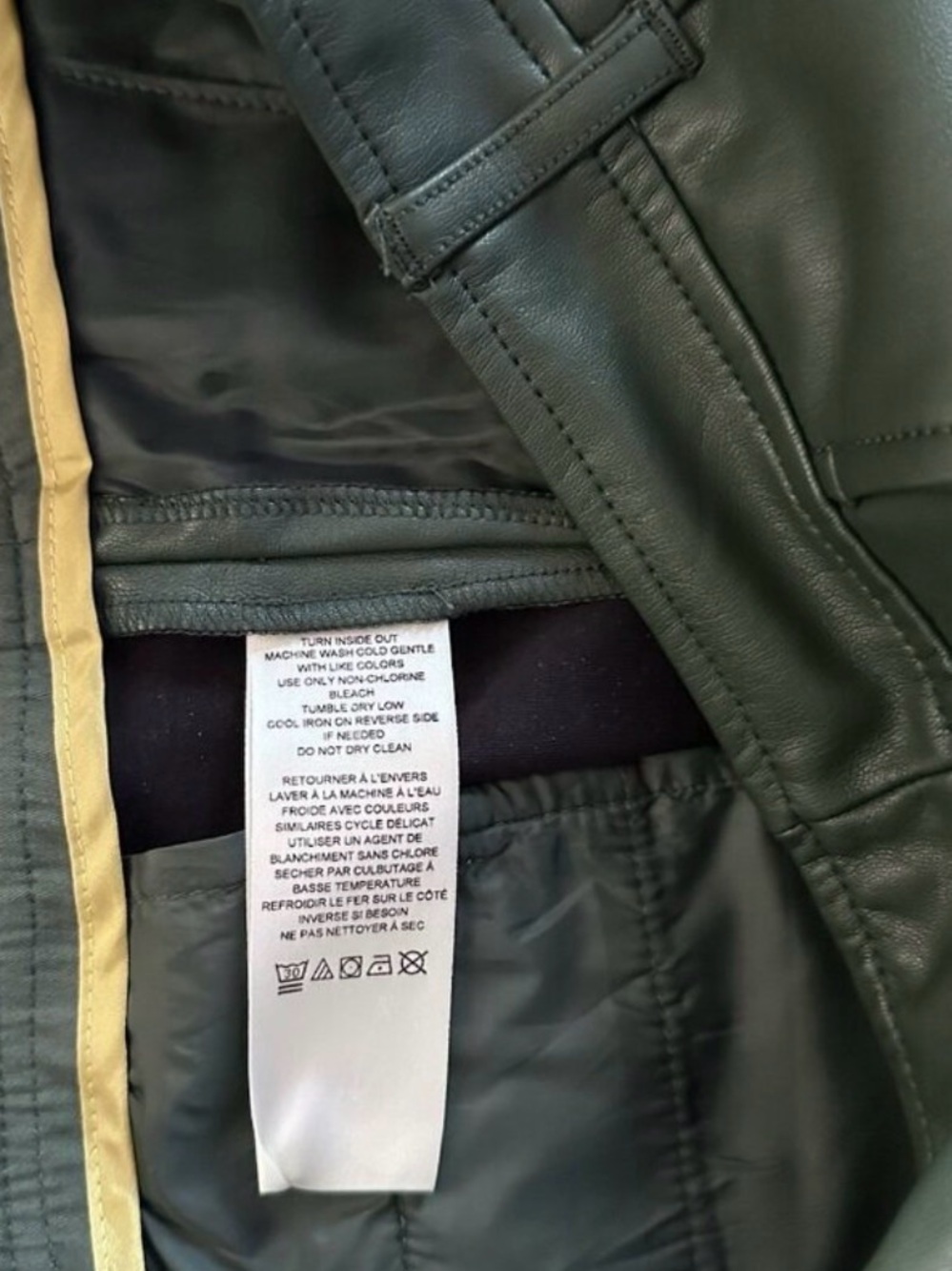 By Anthropologie Faux Leather Wide Leg Capris Culottes Cropped Size 10 - Picture 3 of 5